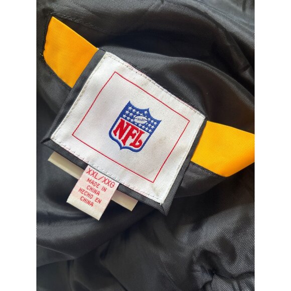 Steelers Black & Yellow Full-Zip Jacket w/ Logo Embroidery Polyester reversible - Picture 5 of 9